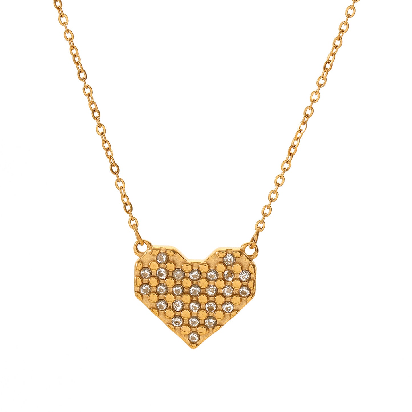Gold Necklace Set 3 Pieces