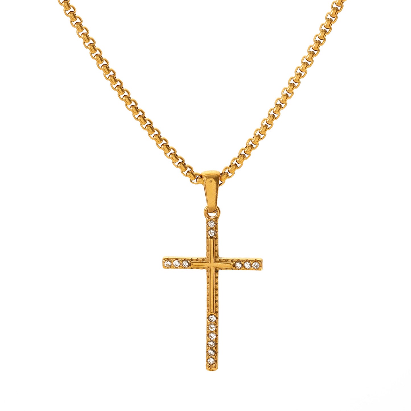 Gold Necklace Set 3 Pieces