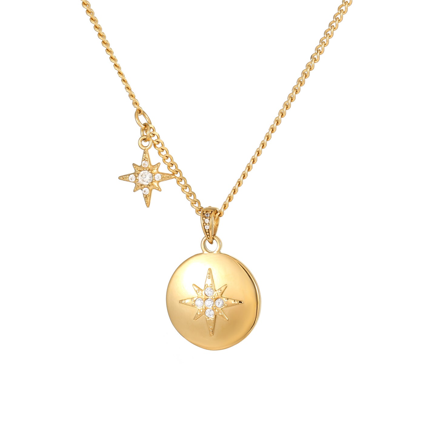 Gold Necklace Set 3 Pieces